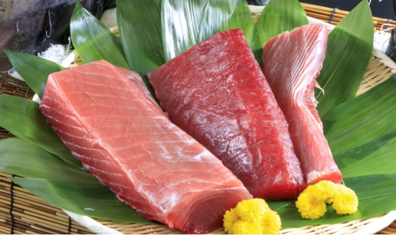 大鉢マグロの刺身と握り寿司
