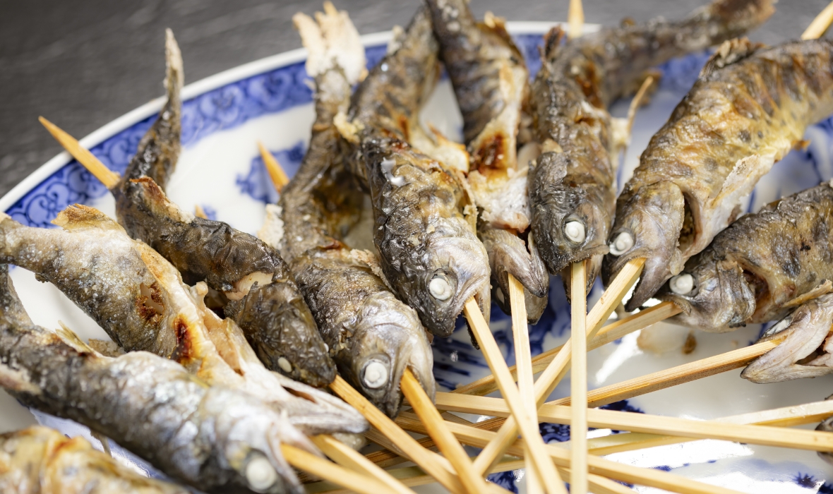 山女魚の塩焼き